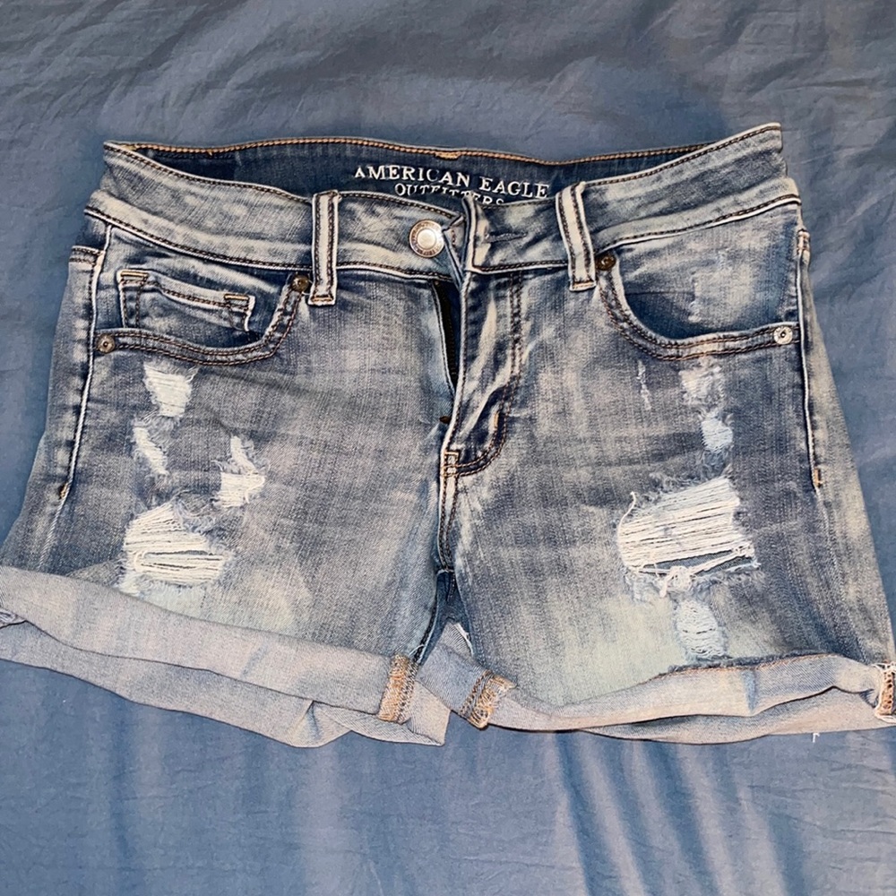 American Eagle Womens Midi Blue Jeans